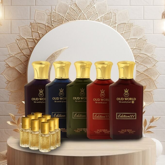 5x100ml Perfumes (Series 3) and 9 Free Attars